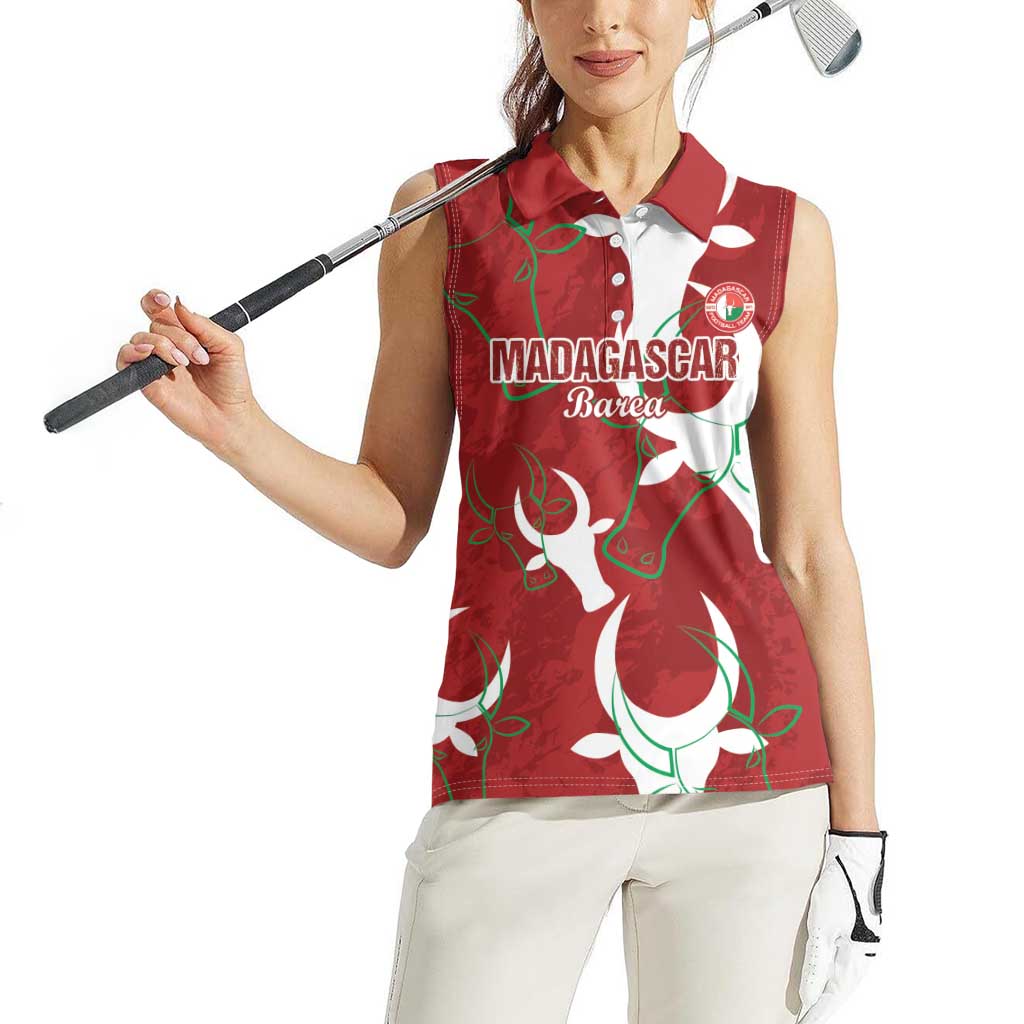 Custom Madagascar Football Women Sleeveless Polo Shirt Alefa Barea