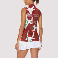 Custom Madagascar Football Women Sleeveless Polo Shirt Alefa Barea