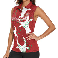 Custom Madagascar Football Women Sleeveless Polo Shirt Alefa Barea