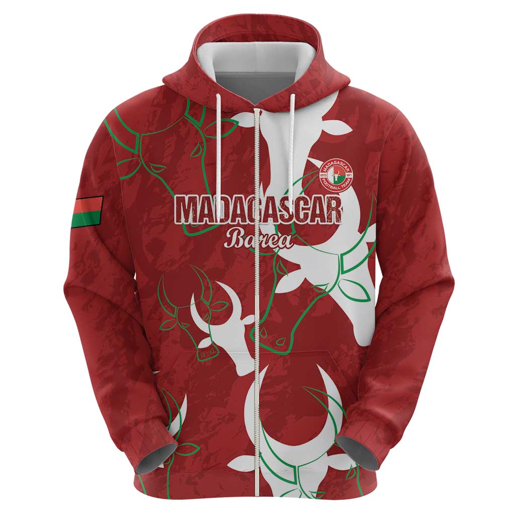 Custom Madagascar Football Zip Hoodie Alefa Barea