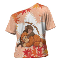 Cute Punch Monkey Cross Shoulder Shirt Small But Bravo