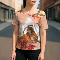 Cute Punch Monkey Cross Shoulder Shirt Small But Bravo