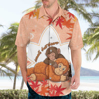 Cute Punch Monkey Hawaiian Shirt Small But Bravo