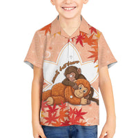 Cute Punch Monkey Hawaiian Shirt Small But Bravo
