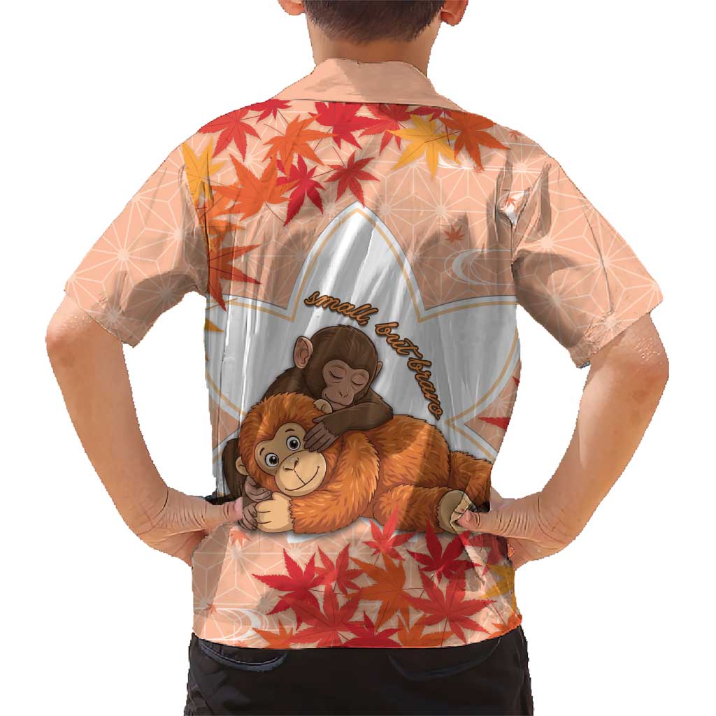 Cute Punch Monkey Hawaiian Shirt Small But Bravo