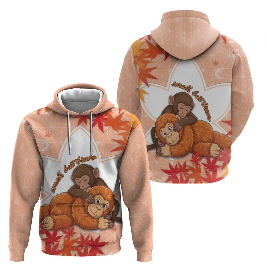 Cute Punch Monkey Hoodie Small But Bravo