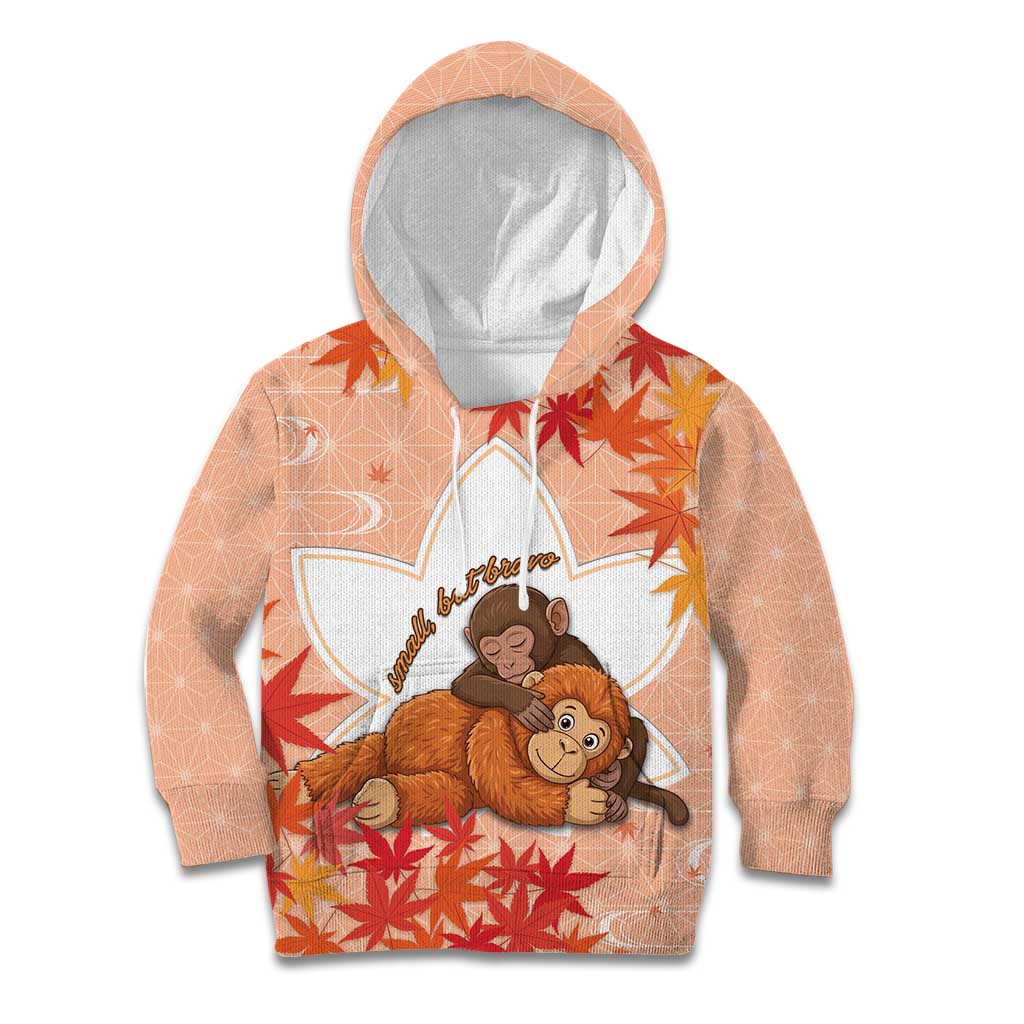 Cute Punch Monkey Kid Hoodie Small But Bravo