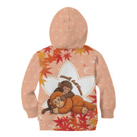 Cute Punch Monkey Kid Hoodie Small But Bravo
