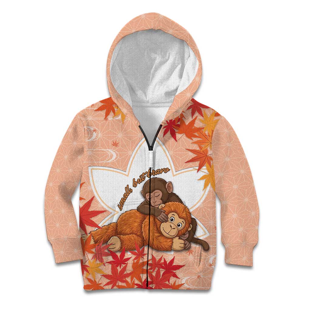 Cute Punch Monkey Kid Hoodie Small But Bravo