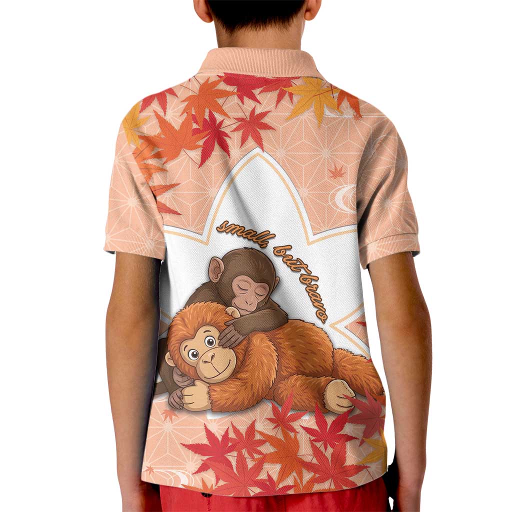 Cute Punch Monkey Kid Polo Shirt Small But Bravo
