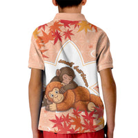 Cute Punch Monkey Kid Polo Shirt Small But Bravo