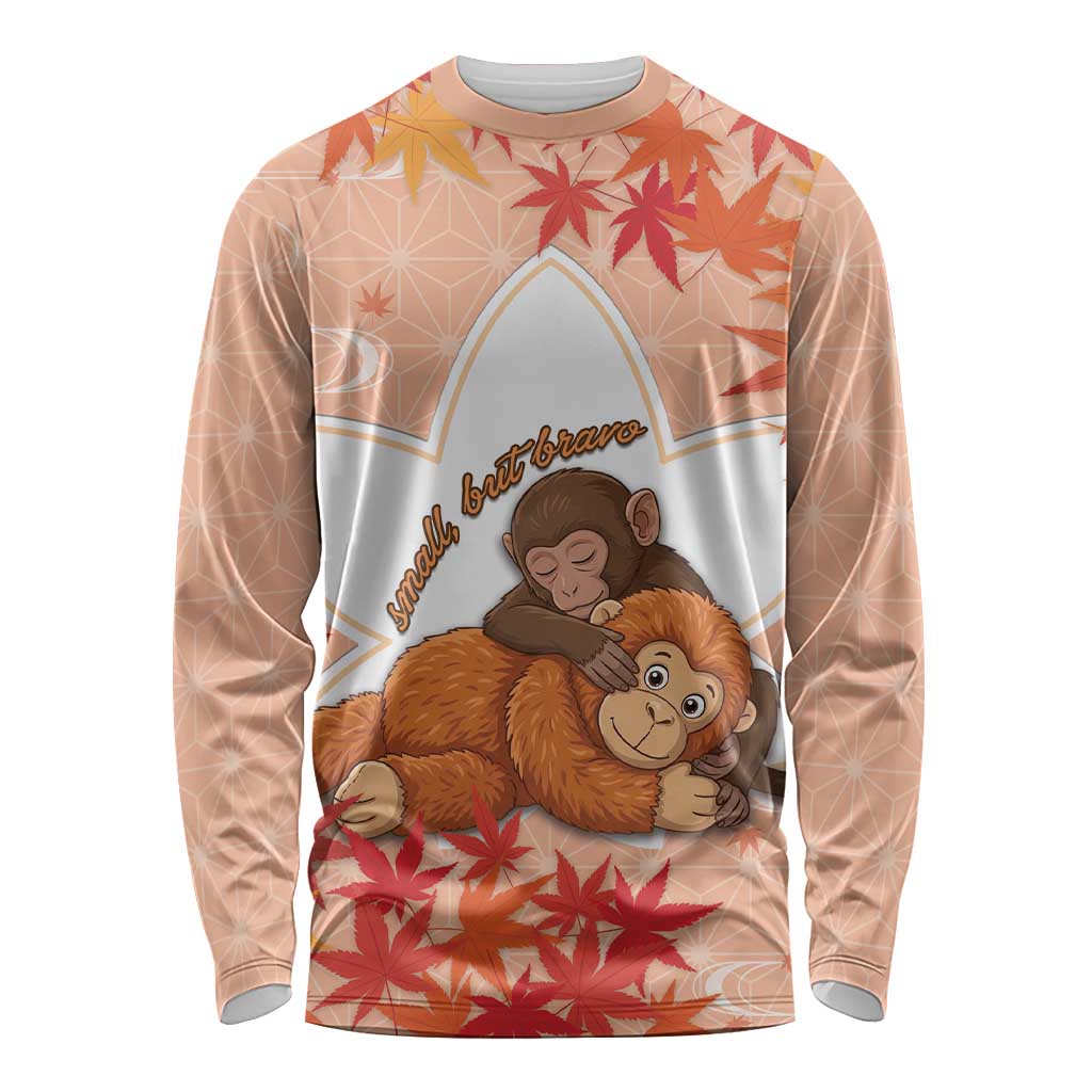 Cute Punch Monkey Long Sleeve Shirt Small But Bravo