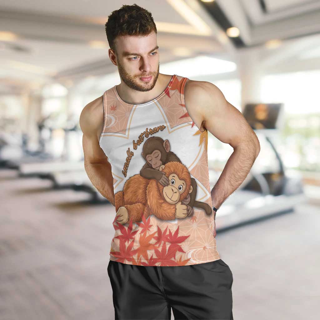 Cute Punch Monkey Men Tank Top Small But Bravo