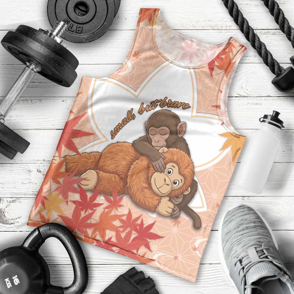 Cute Punch Monkey Men Tank Top Small But Bravo