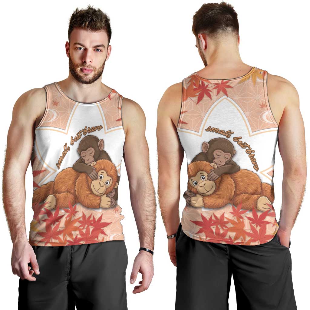 Cute Punch Monkey Men Tank Top Small But Bravo