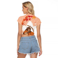 Cute Punch Monkey Raglan Cropped T Shirt Small But Bravo