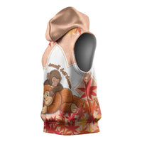 Cute Punch Monkey Sleeveless Hoodie Small But Bravo