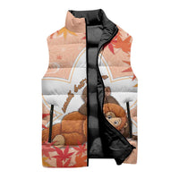 Cute Punch Monkey Sleeveless Puffer Jacket Small But Bravo