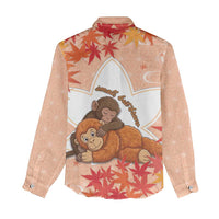 Cute Punch Monkey Women Casual Shirt Small But Bravo