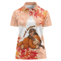 Cute Punch Monkey Women Polo Shirt Small But Bravo
