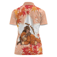 Cute Punch Monkey Women Polo Shirt Small But Bravo