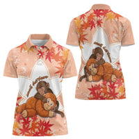 Cute Punch Monkey Women Polo Shirt Small But Bravo