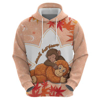 Cute Punch Monkey Zip Hoodie Small But Bravo