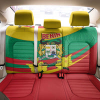 Benin National Day Back Car Seat Cover Coat Of Arms Yellow Allamanda