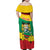 Personalised Benin National Day Family Matching Off Shoulder Maxi Dress and Hawaiian Shirt Coat Of Arms Yellow Allamanda