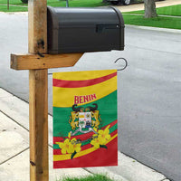 Benin National Day Garden Flag Coat Of Arms Yellow Allamanda