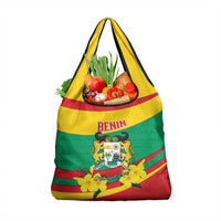 Benin National Day Grocery Bag Coat Of Arms Yellow Allamanda