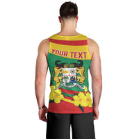 Personalised Benin National Day Men Tank Top Coat Of Arms Yellow Allamanda