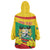 Personalised Benin National Day Wearable Blanket Hoodie Coat Of Arms Yellow Allamanda
