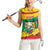 Personalised Benin National Day Women Sleeveless Polo Shirt Coat Of Arms Yellow Allamanda