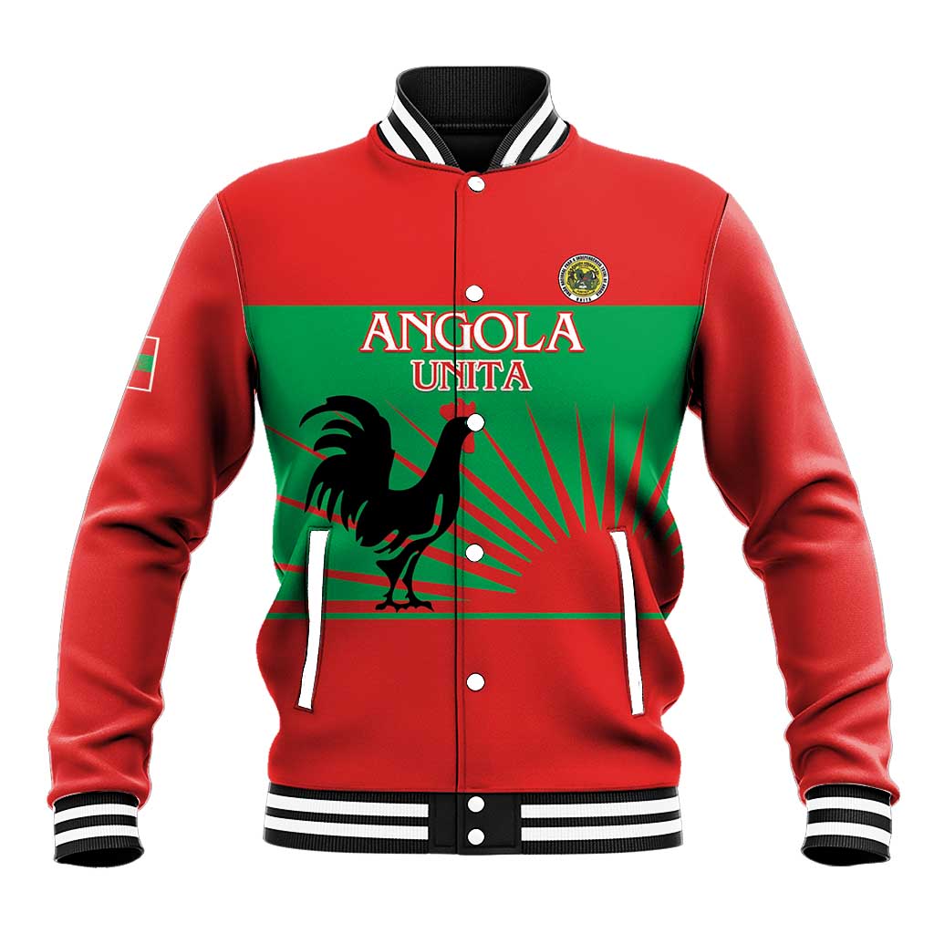 Personalised UNITA Angola Baseball Jacket Party Flag Style