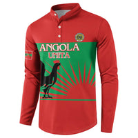 Personalised UNITA Angola Button Sweatshirt Party Flag Style