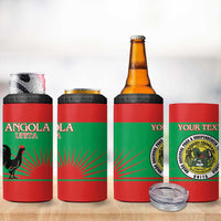 Personalised UNITA Angola 4 in 1 Can Cooler Tumbler Party Flag Style