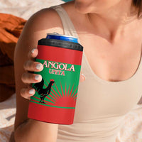 Personalised UNITA Angola 4 in 1 Can Cooler Tumbler Party Flag Style