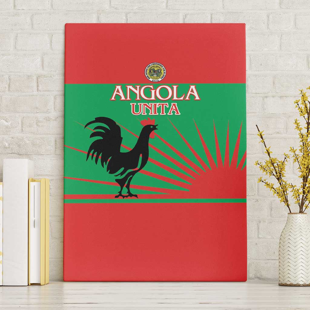 UNITA Angola Canvas Wall Art Party Flag Style