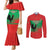 Personalised UNITA Angola Couples Matching Mermaid Dress and Long Sleeve Button Shirt Party Flag Style