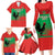 Personalised UNITA Angola Family Matching Long Sleeve Bodycon Dress and Hawaiian Shirt Party Flag Style