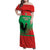 Personalised UNITA Angola Family Matching Off Shoulder Maxi Dress and Hawaiian Shirt Party Flag Style