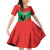 Personalised UNITA Angola Family Matching Off Shoulder Short Dress and Hawaiian Shirt Party Flag Style