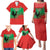 Personalised UNITA Angola Family Matching Puletasi and Hawaiian Shirt Party Flag Style