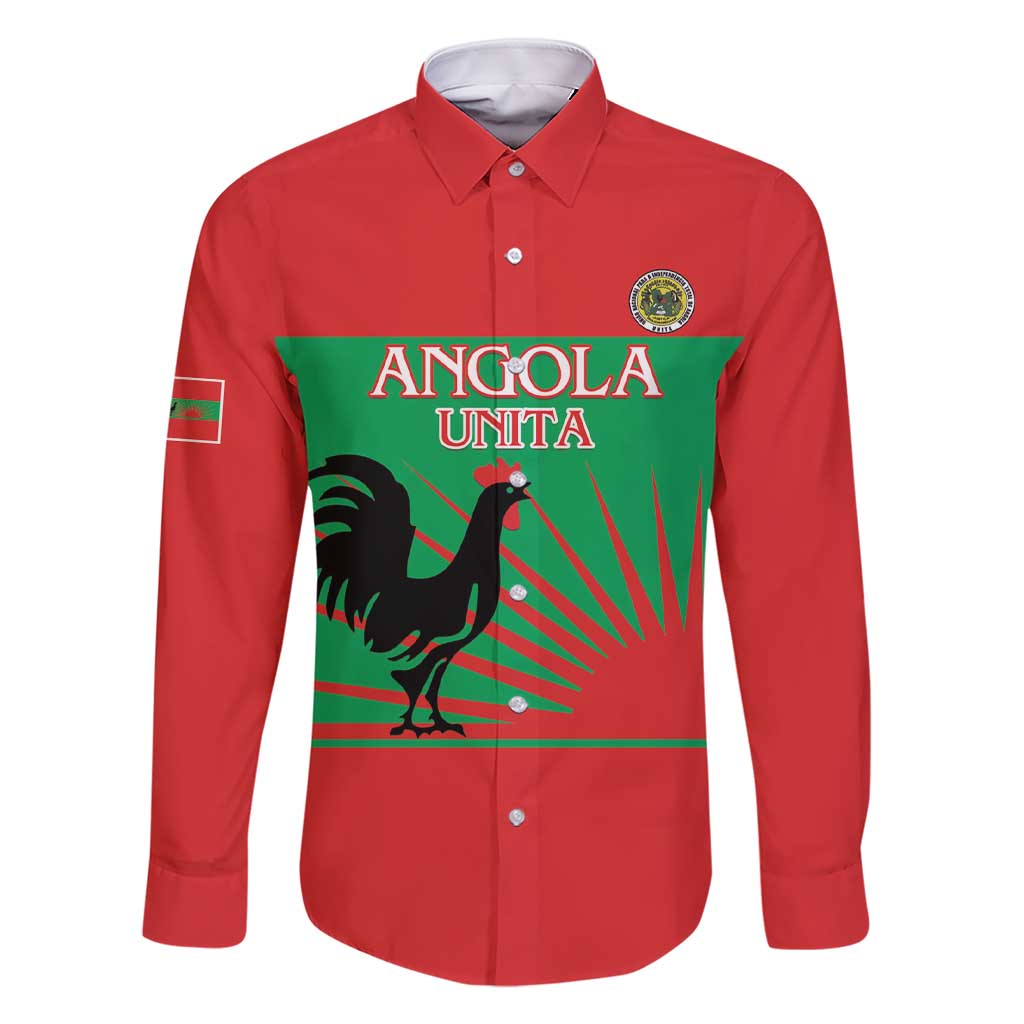 Personalised UNITA Angola Family Matching Short Sleeve Bodycon Dress and Hawaiian Shirt Party Flag Style