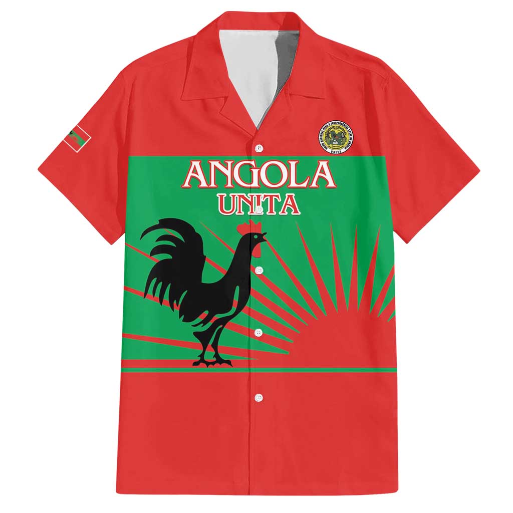 Personalised UNITA Angola Hawaiian Shirt Party Flag Style