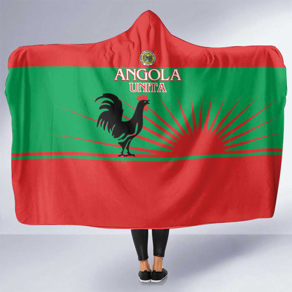 UNITA Angola Hooded Blanket Party Flag Style