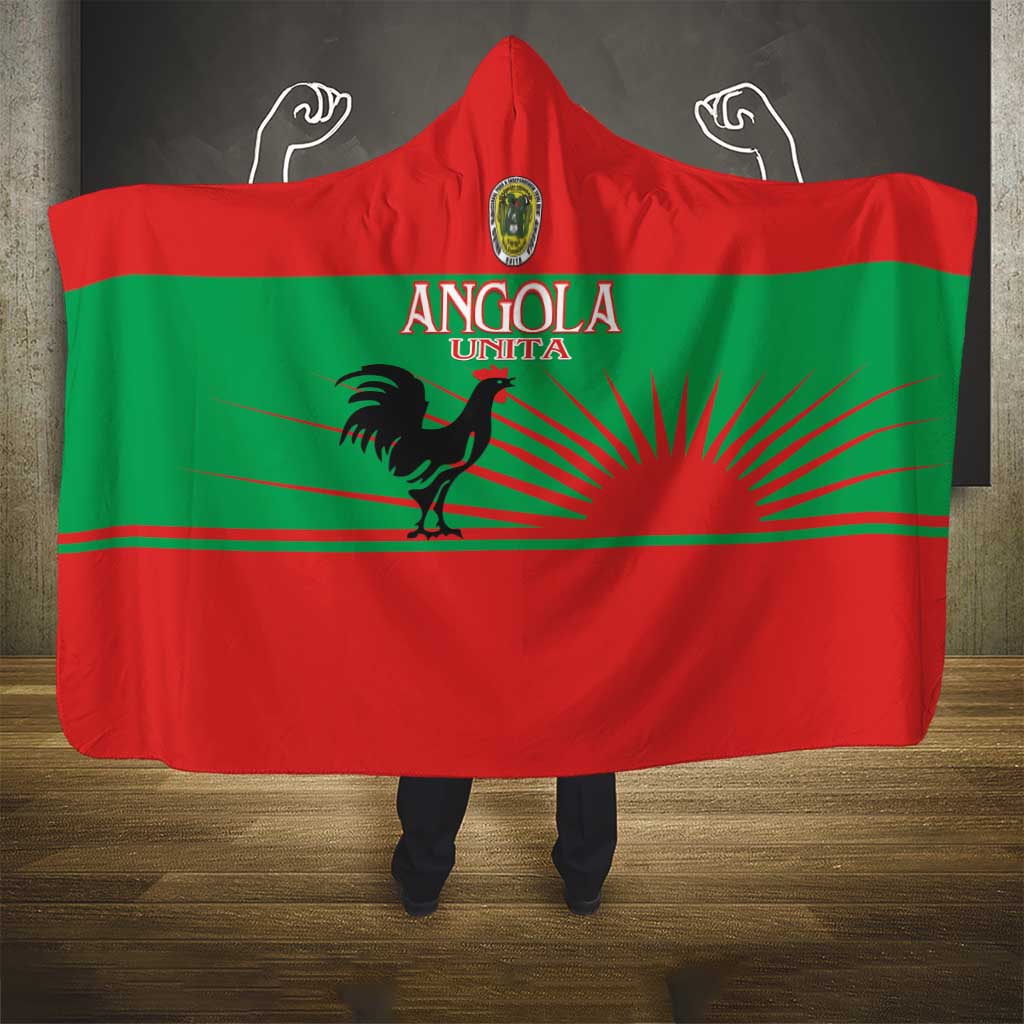 UNITA Angola Hooded Blanket Party Flag Style