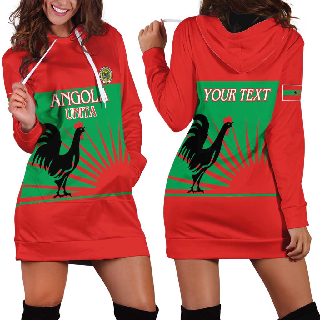 Personalised UNITA Angola Hoodie Dress Party Flag Style