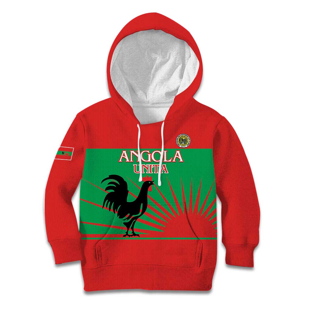 Personalised UNITA Angola Kid Hoodie Party Flag Style